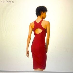 Lululemon Brunch and back dress red “chianti” size 8